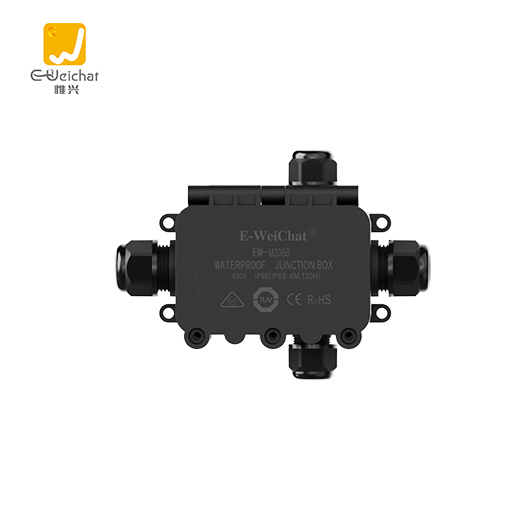 惟兴EW-M2068-4TB合体式一进二出防水接线盒