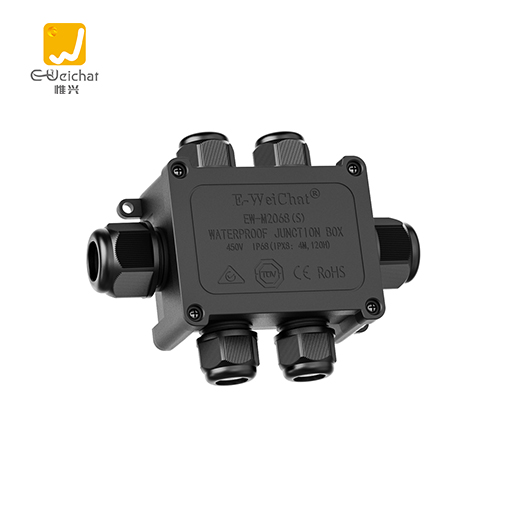 惟兴EW-2068S-6T直通式一进五出防水接线盒