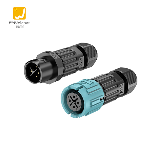 M15MF型4芯线对线延长焊接式电源10A防水连接器