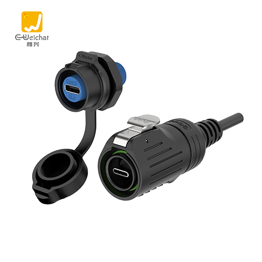 EW-LP16型TYPE-C塑料款面板3.1防水10Gb/s数据连接器