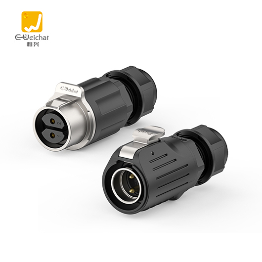 LP20型2芯快接接线款对接式塑料防水连接器
